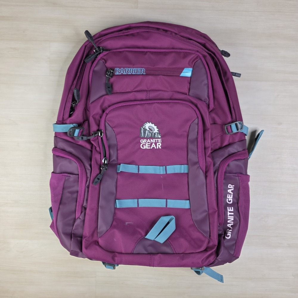 Granite Gear Superior Barrier Backpack‎ Purple Day Pack Hiking Purple Clean